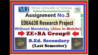 EDUA630 Assignment 3 Solution Fall 2022 Without Mendeley Software Also (In Mobile Phone)