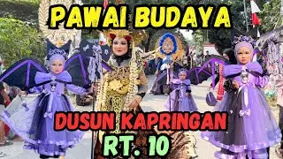 PAWAI BUDAYA DUSUN KAPRINGAN RT.10 😍 SHAQUEENA JADI KUROMI 😍 GEMES BANGET SHAQUEENA DAN MAMA CANTIK