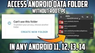 How To Access Android Data Folder In Any Android Device | Fix Can't Use This Folder