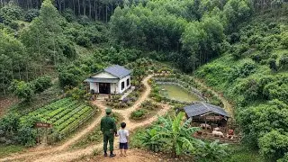 full Video : 365 Days of Building a Life in the Countryside: Building a House and Digging a Pond