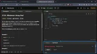 LeetCode: 3133  Minimum Array End  | C++ Solution