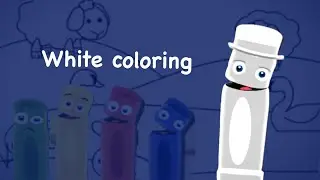 Color crew, all about colors, white sheep, goose, green grass, bunny
