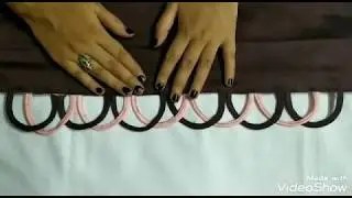 Stylish Daman design | Kurti Ghera design 2020( By Afreen Boutique).