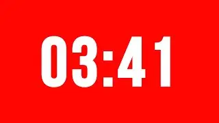3 Minute 41 Second Timer With Alarm Without Music