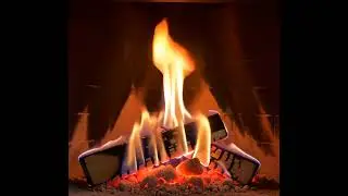 FIREPLACE 4K, Relaxing Fireplace with Burning Logs and Crackling Fire Sounds