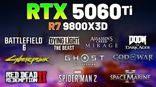RTX 5060 Ti + RYZEN 7 9800X3D &mdash; Тест в 10 играх