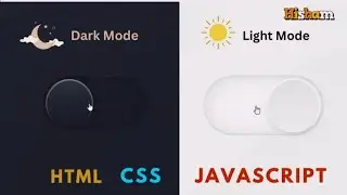 Toggle Button In HTML CSS JavaScript | Dark and Light Mode