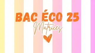 Exercice sur les matrices - Extrait de la session principale 2023 - BAC &Eacute;conomie et gestion