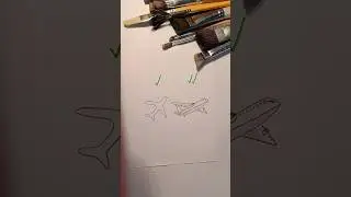 How to draw airplane ✈️✈️