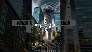 Monster Tornado Shreds Downtown Skyscrapers! 🌪️🏙️ #ai #tornado