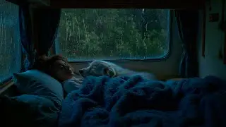 Ночной Дождь В Машине ⛈️ Сильный Дождь, Гром И Нежная Фортепианная Музыка Для Мгновенного Засыпан...