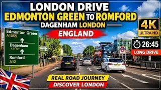 London Drive Edmonton Green To Romford || Dagenham London || 4K London Drive Views || London Travel