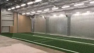 2 Lane Indoor Cricket Net Construction | Quin Sports & Nets