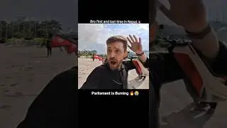 Genz Protest and Fire on Parliament house 💔🔥 Video Cr: @wehatethecold#genz #parliament #nepal