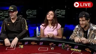 Jennifer Tilly, Jungleman, Hellmuth, Texas Mike, Kelly, PINK, Washburn &diams;️Livestream Cash Game