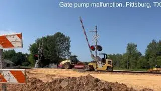 Gate Pump Malfunction at County Road 2116 Railroad Crossing, Pittsburg, TX