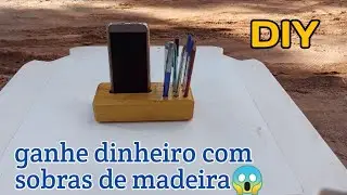 como fazer porta caneta e celular, feito de madeira.#woodworking