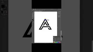 How To Make A Monogram Logo Adobe Illustrator CC - Illustrator Tutorials #shorts #youtubeshorts