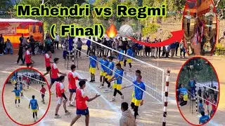 Mahendri vs Regmi Tour and Travels Final Game🔥🏐 Rolpa Harigaun 61000 ko #volleyball  #1ksridharvlog 