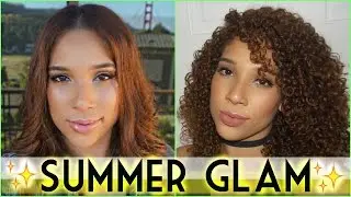 My Go To Summer Glam ft Hot New Makeup | All Things Ada