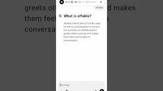 What is affable?