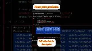 Project : House price prediction #2024 #python #mlmodels