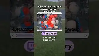 Let's make Pok&eacute;ball boba pearls on Livestream! #pokemon #boba