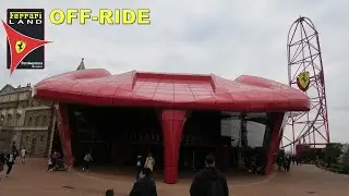 Ferrari Land Off-Ride Footage, PortAventura Resort 2nd Gate | Non-Copyright