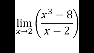 lim(x→2) x^3-8/x-2 | Calculus and Trigonometry | Evaluating the limit