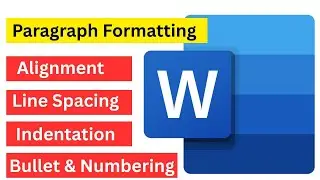 Project Formatting | Paragraph Formatting in MS Word