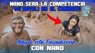 Solo llego Nano y Nayeli cambio su semblante, esta ENOJADISIMA. Nano va participar en el COMBATE