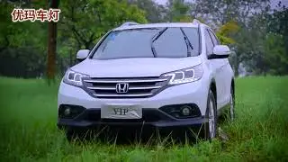 For Honda CRV Headlights 2012 - 2014 Double Angel Eye LED DRL Front Light Bi-Xenon Lens Accessories