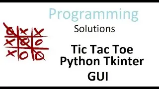 Tic Tac Toe Game | Tkinter Python | Python GUI | Project