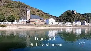 Rundfahrt durch Sankt Goarshausen Loreleystadt St. Goarshausen am Rheinufer entlang Rhein-Lahn-Kreis
