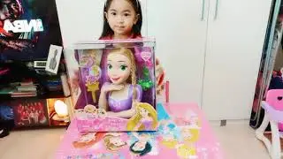 unboxing of Disney Princess Deluxe Rapunzel Styling Head