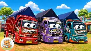 Boing Boing Boing Truck 🚚🚨 - Popular 3D Animated Funny Toddler Songs | The Wheels on the Bus Go R...