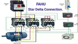 Fahu not working problem |Delta contactor not working | how Star delta Connection works in FAHU |