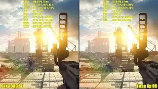 Battlefield 4 Titan Xp OC Vs GTX 1080 SLI 4K Frame Rate Comparison