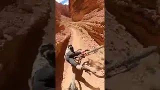 Rocky Canyon Crash &ndash; Shocking Ride! 🚵 #mountainbike #povride #crash