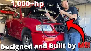 Ford Lightning Getting a Full Custom Fuel System - Fragola Push Lock Install - Part 1