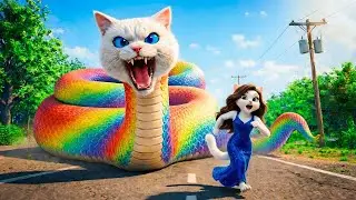 A Tiny Kitten Faces a Snake&hellip; One Heartbreaking Scene That Will Make You Cry 😢💔 | Ai Cat