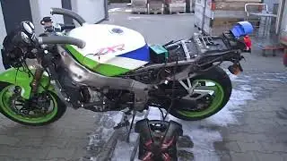 Kawasaki ZXR 750 ZX-7R H 93-95 Silnik 47097 km Praca silnika