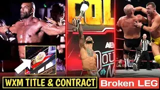 WXM Wrestling Contract & New World Title🤯| Ricochet BREAKS Legend LEG | Nigel Mcguinness ATTACKED