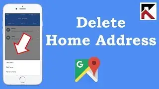 How To Delete Your Home Address Google Maps iPhone