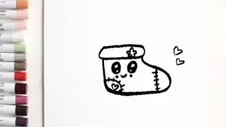 Beautiful Socks Drawing | Easy & Aesthetic drawing Idea | Draw some dreams 