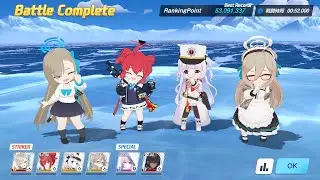 【ブルアカ】総力戦 ゲブラ 屋外 Lunatic 軽装備 3凸 星3カンナサクラコアスナ 53,091,337