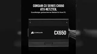 Rezension: CORSAIR CX650 ATX 650W Netzteil - 80 Plus Bronze Zertifiziert - Ger&auml;uscharm - Ummantel...