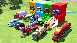 Transporting Dump Truck, Cement Mixer, Tractor Dump Tipper & Fire Rescue &ndash; FS22