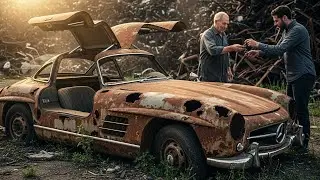Bought for $1000 Satisfying Rusty 300SL Gullwing Revival | ASMR Car Restoration