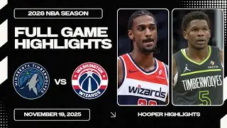 Minnesota Timberwolves vs Washington Wizards Full Game Highlights | Nov 19 | 2026 NBA Season